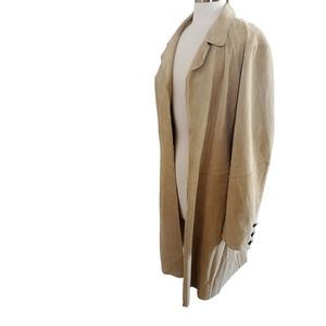 Coldwater Creek Leather Long Jacket